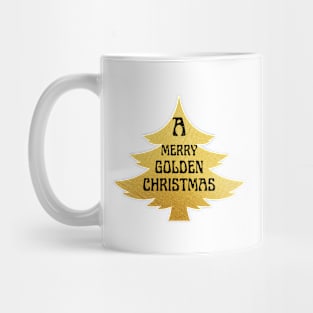 A Merry Golden Christmas Mug